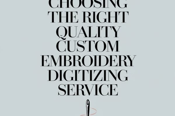 Custom Embroidery Digitizing Service