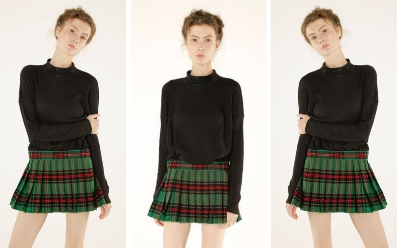 short tartan skirts