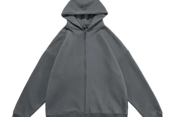 Season 6 Kanye West zip up Hoodie-Grey Blue