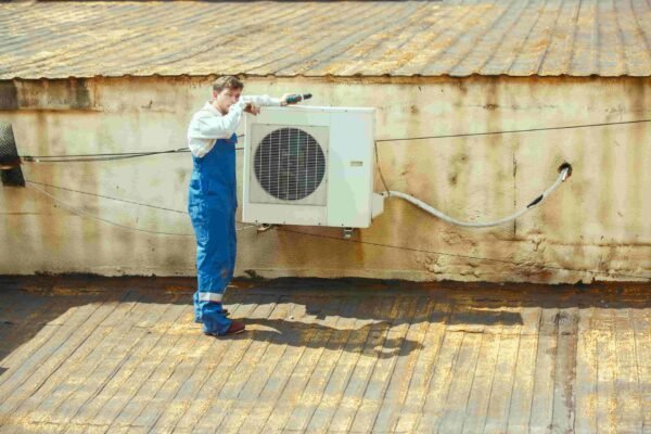 air source heat pump installation