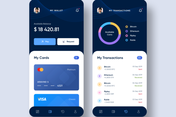 Mobile wallet app development