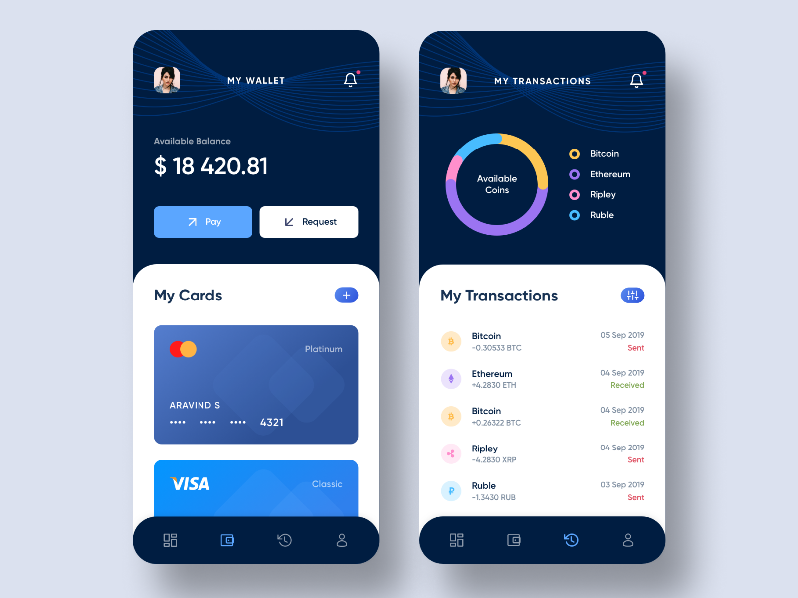 Mobile wallet app development