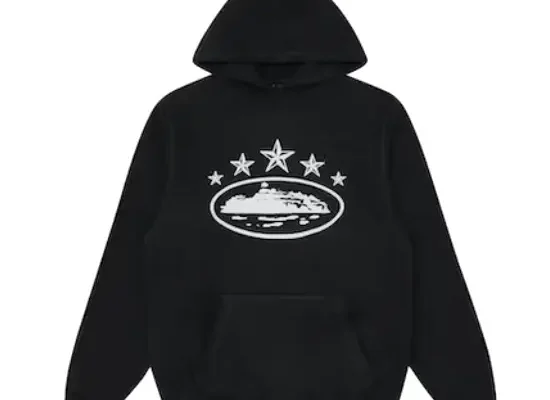 Corteiz 5 Starz Alcatraz Hoodie Black