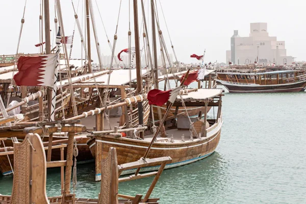 Traditional Dhow boat In Qatar