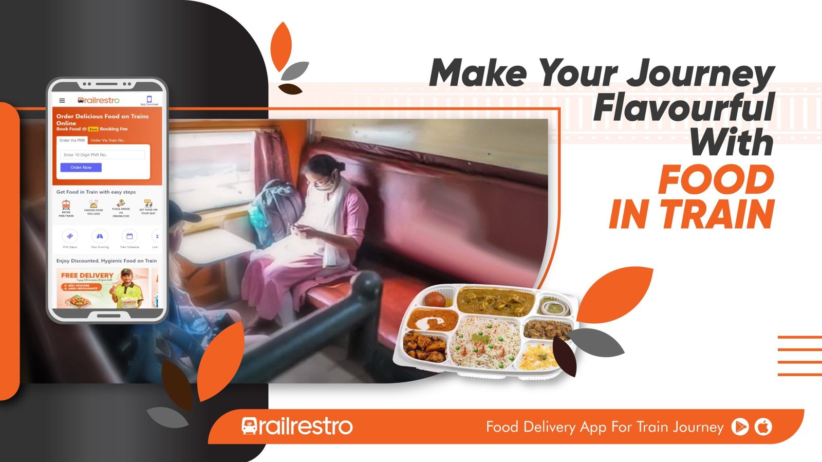 Make your train journey flavourful with Food in train