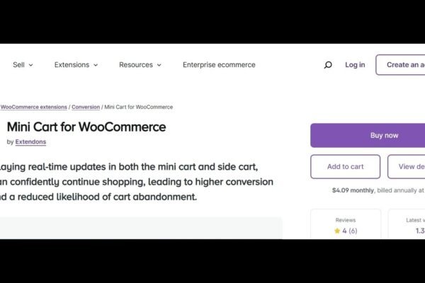 mini cart Woocommerce