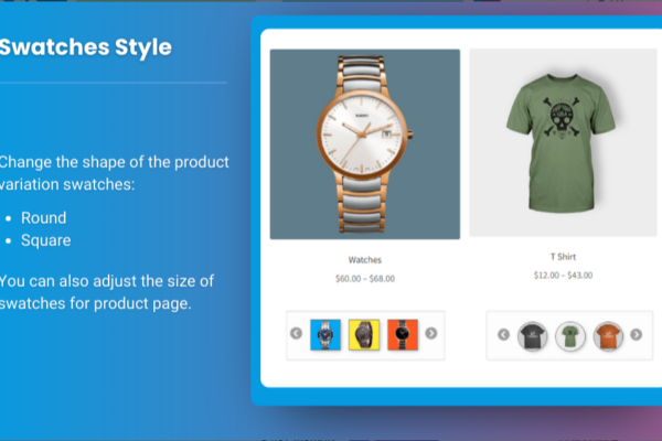 woocommerce product variations swatches