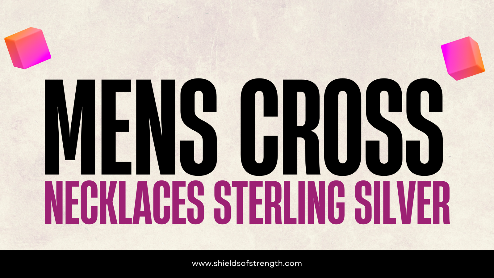 mens cross necklaces sterling silver