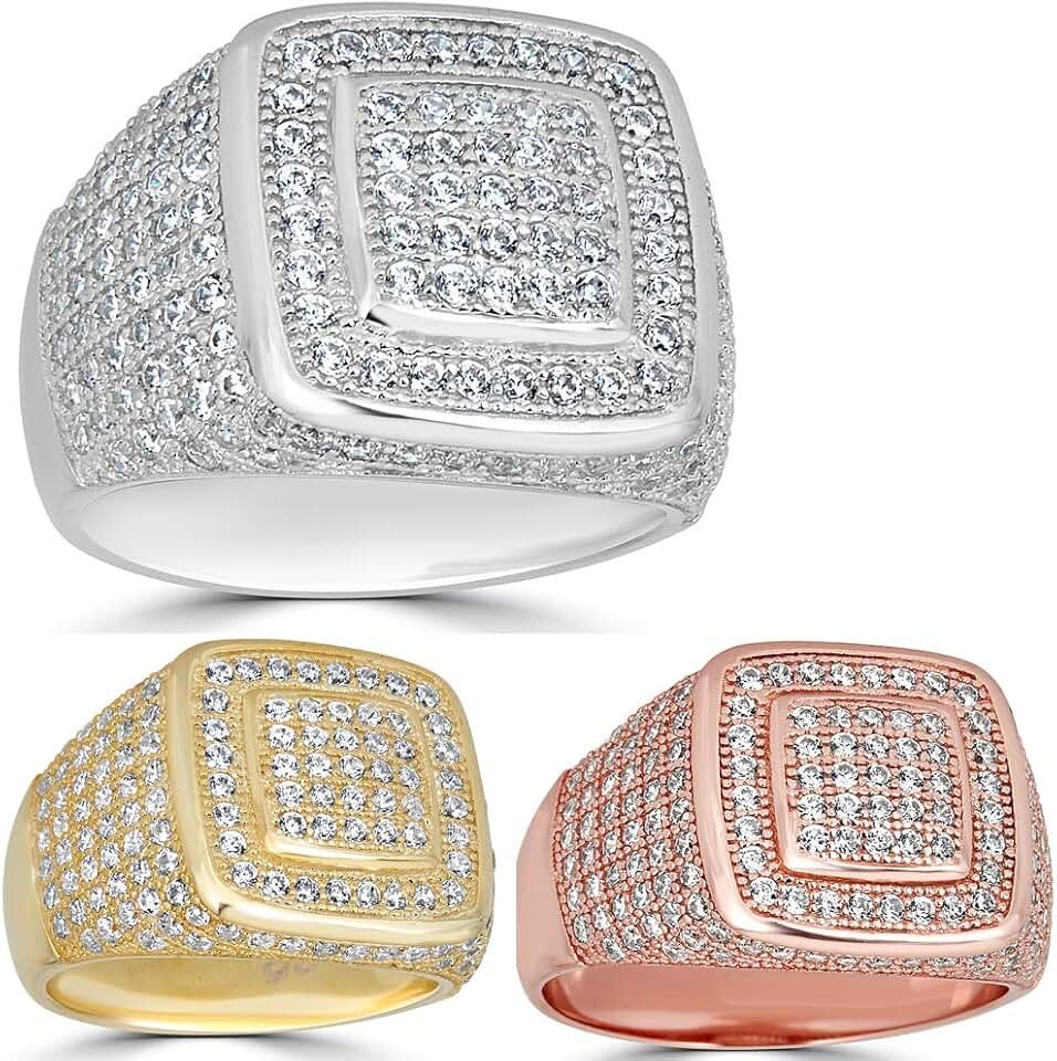 mens iced out rings