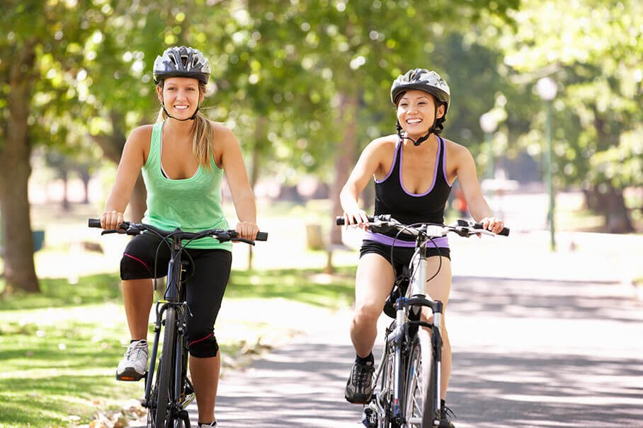 cyclist woman body