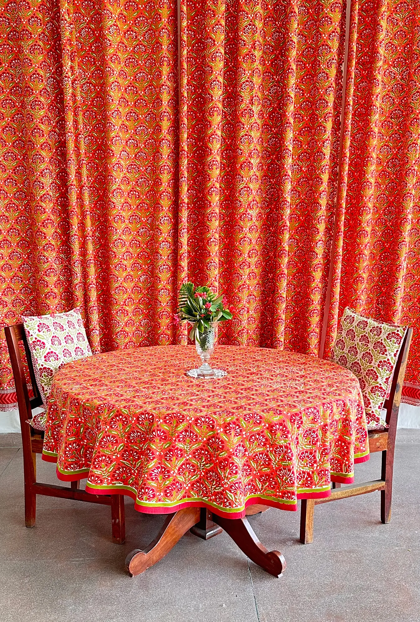 Hand Block Printed table cloth