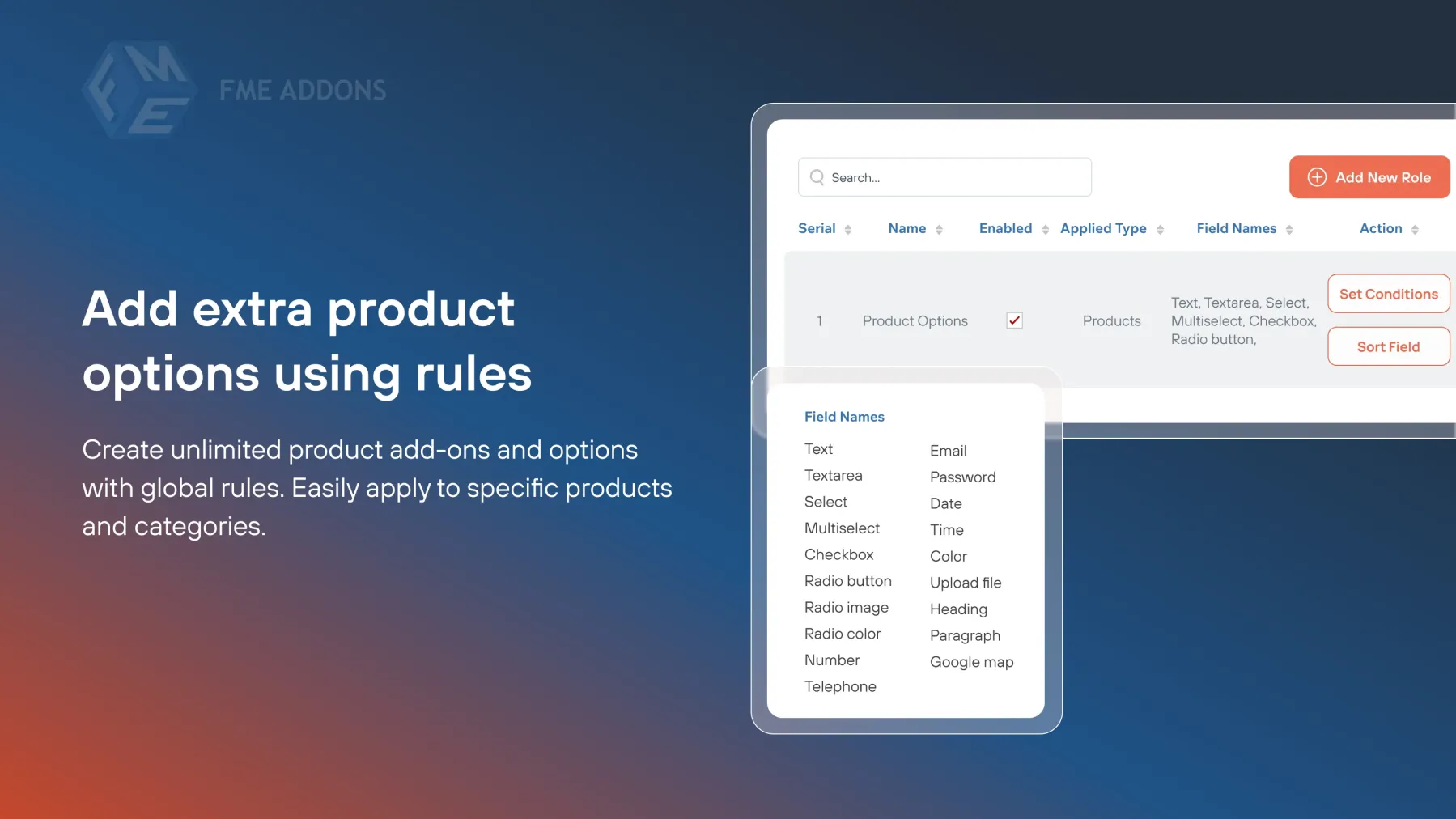 WooCommerce extra product options