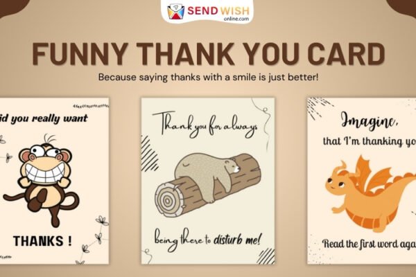 funny thank you cards