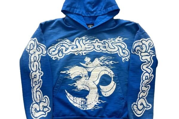 Hellstar Blue Yoga Hoodie Blue