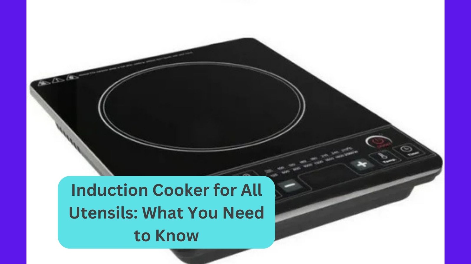 Induction Cooker for All Utensils What You Need to Know