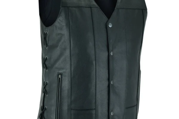 big and tall leather motorcycle vests