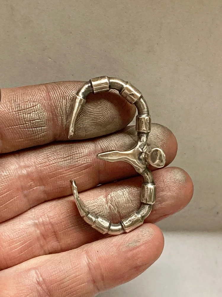 men's double finger ring