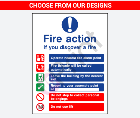 fire safety signs