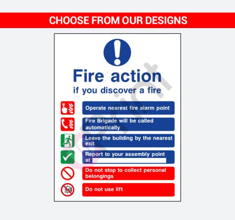 fire safety signs