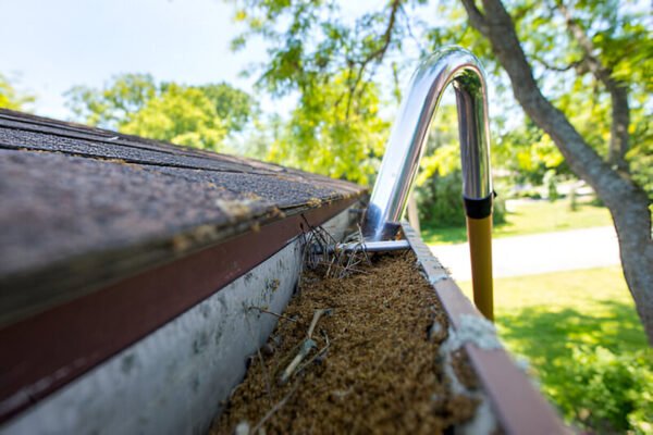 vacuum gutter cleaning