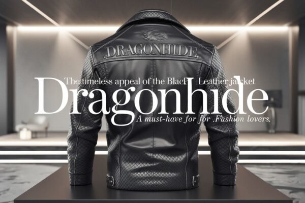 Black Leather Jacket Dragonhide