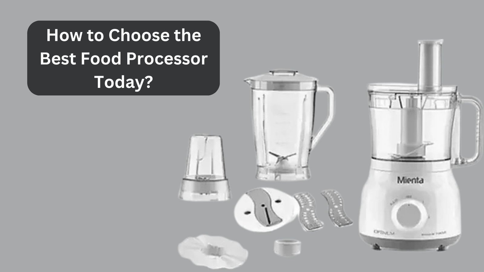 How to Choose the Best Food Processor Today