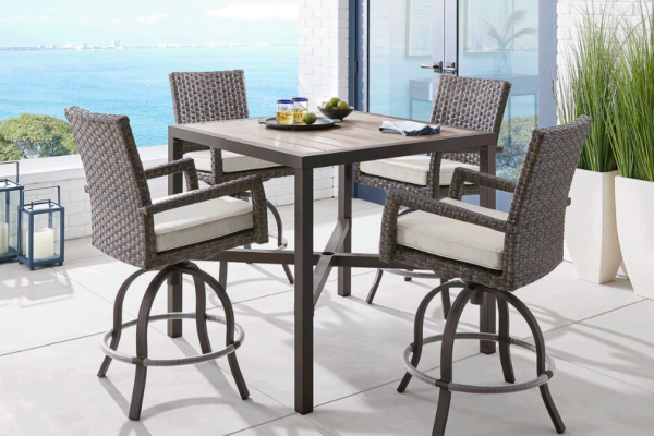 bar height outdoor dining set