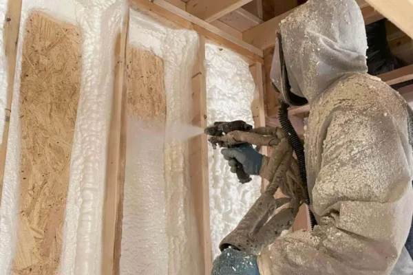 Spray foam insulation