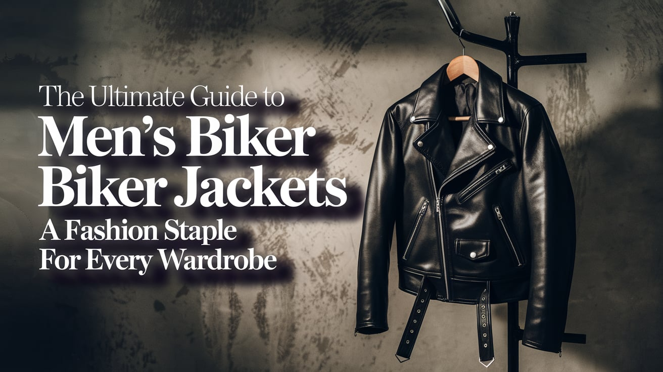 Men's Leather Biker Jacket