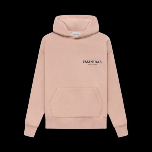 pink essentials hoodie