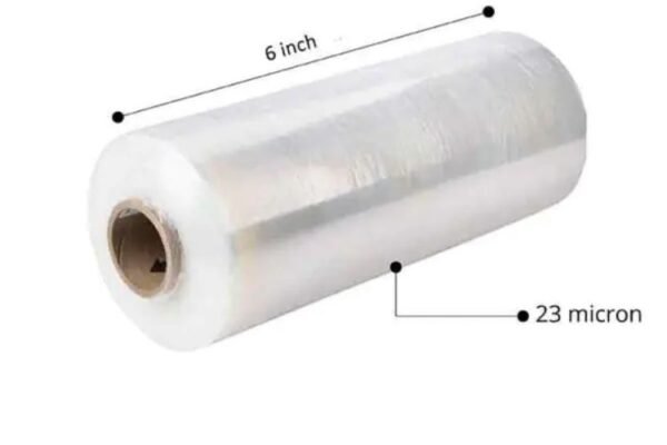 6 INCH Virgin Stretch films 23 Micron 1.76 kg