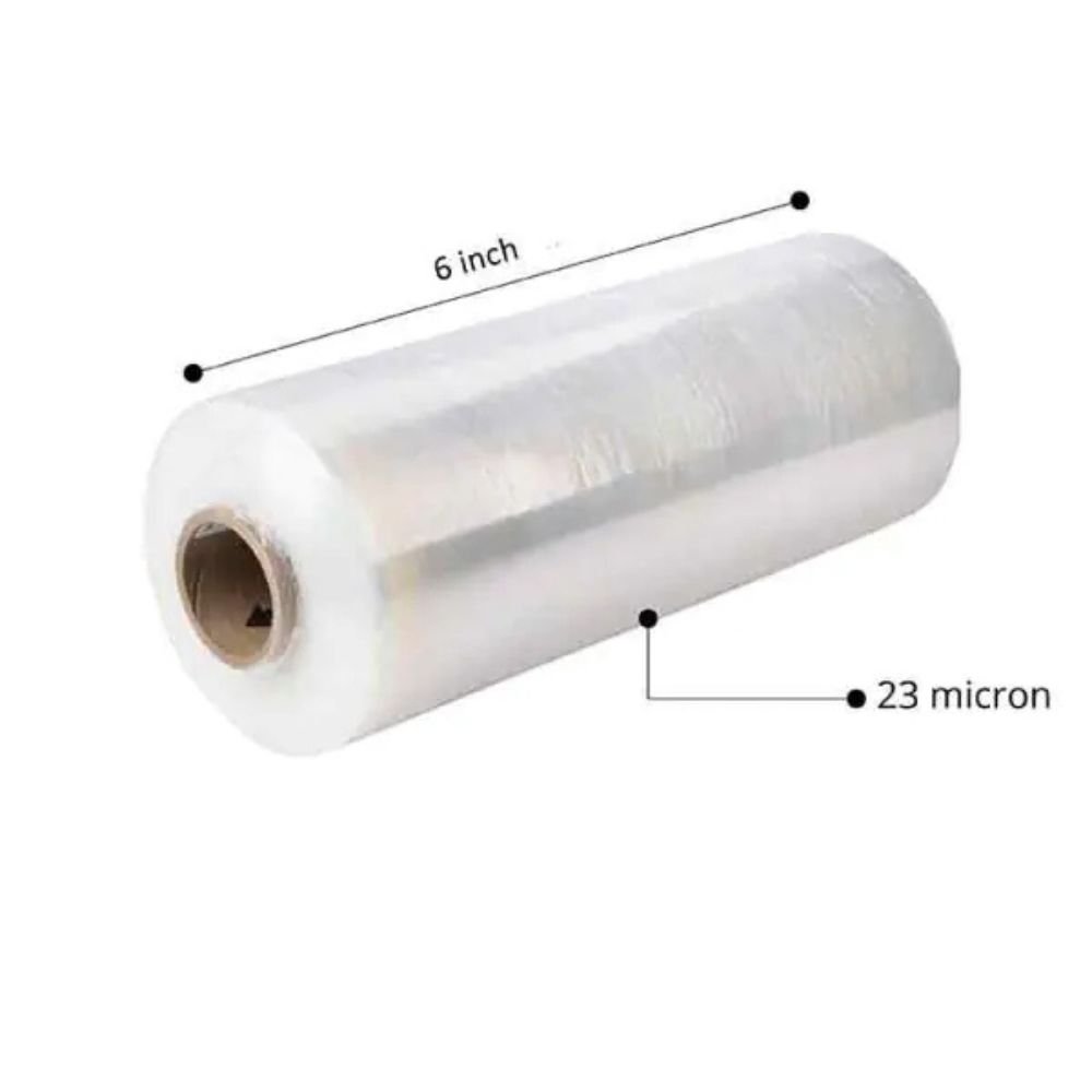 6 INCH Virgin Stretch films 23 Micron 1.76 kg