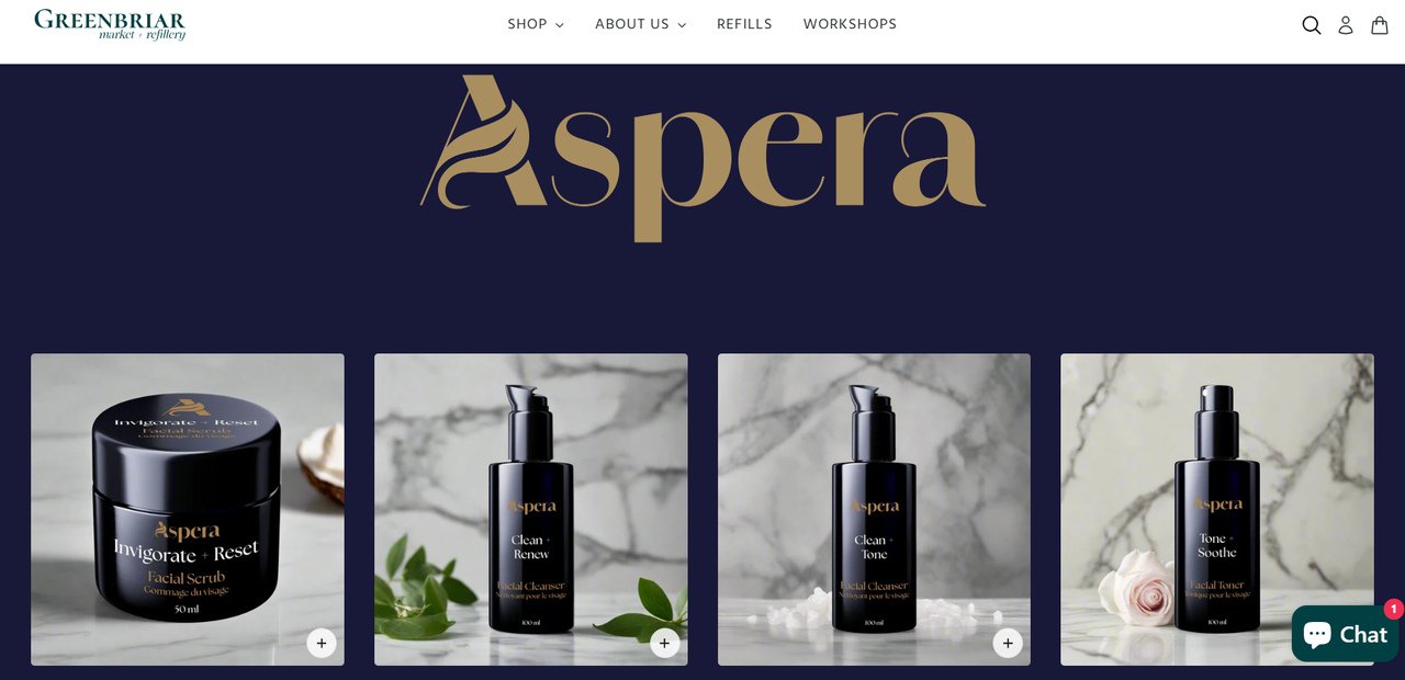 Discover Premium Skincare Products in Calgary with Aspera at Greenbriar Market