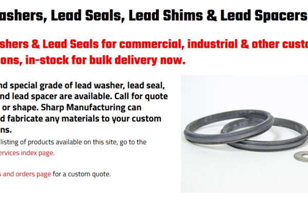 Lead Washers: A Comprehensive Guide for Industrial Applications