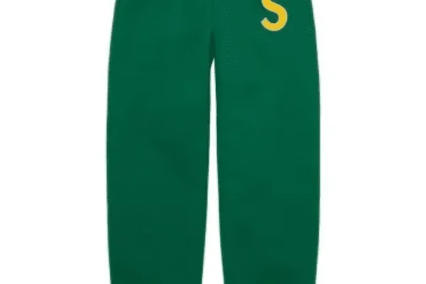 Supreme-S-Logo-Sweatpant-Green