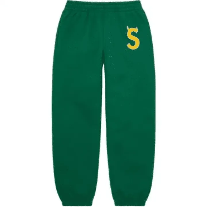 Supreme-S-Logo-Sweatpant-Green