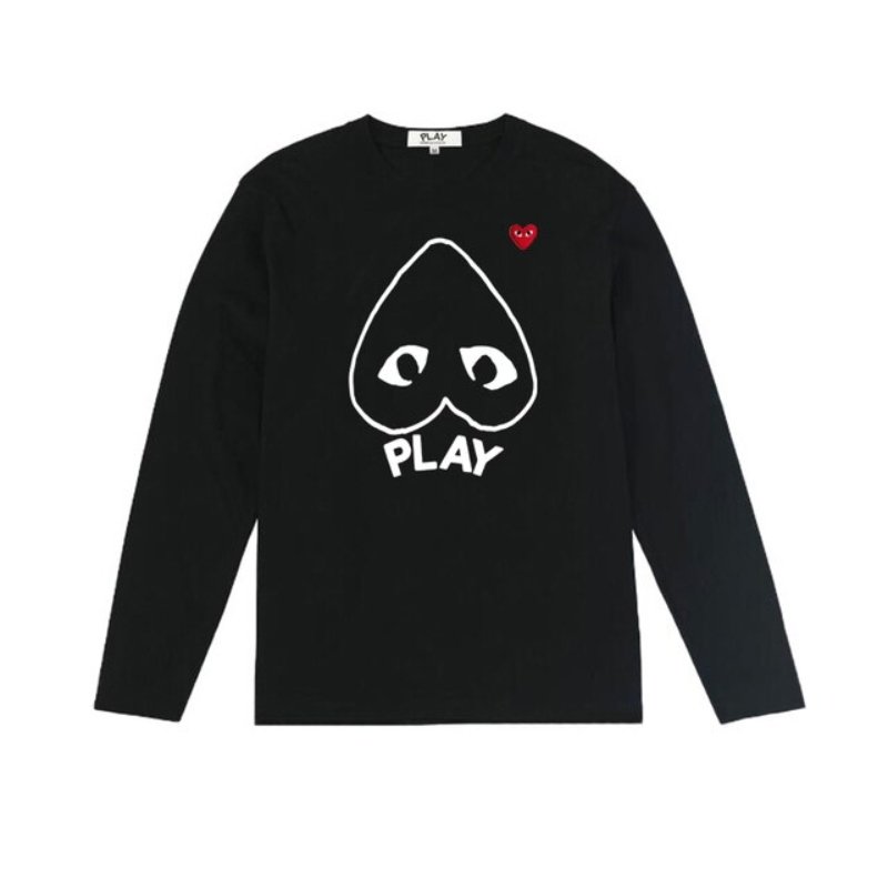 CDG Long sleeved Black