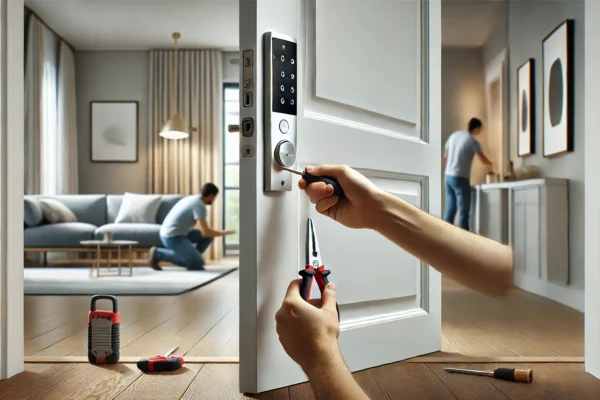 Smart Door Lock Installation