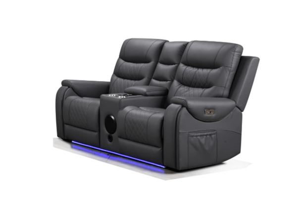 Forbes 2 Seater Electric Recliner Smart Sofa Aire Leather