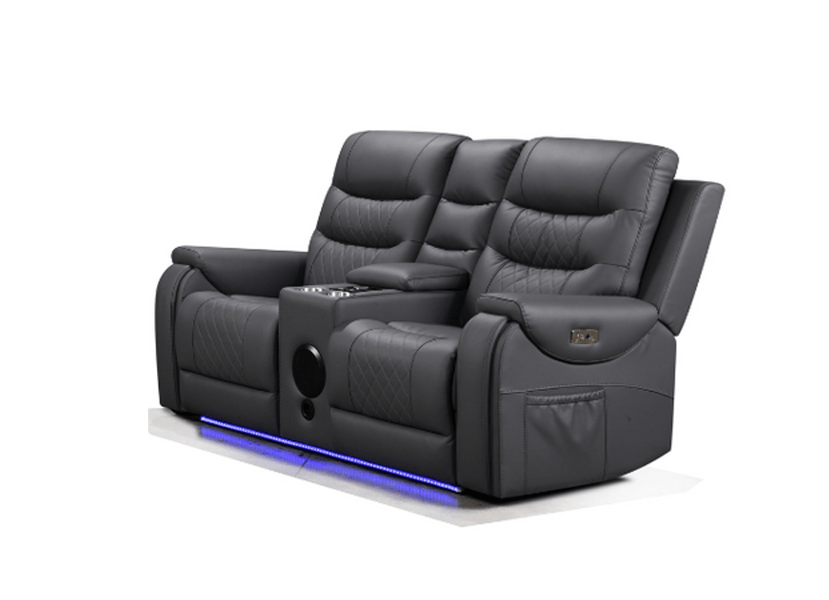 Forbes 2 Seater Electric Recliner Smart Sofa Aire Leather