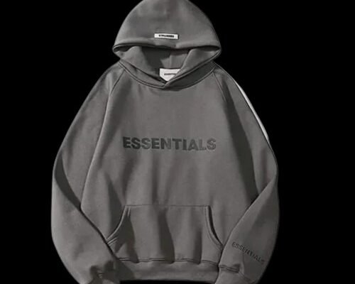 Dark Grey Essentials Hoodie